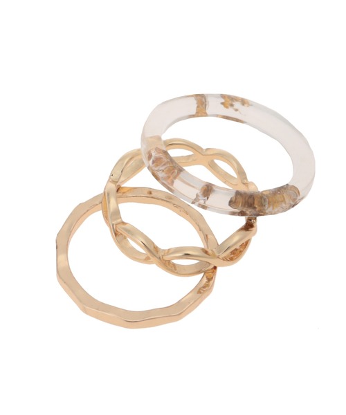 Edit Sheen（エディットシーン）の「スリムラメリングセット（リング・レディース・シルバー/ゴールド・FREE）」の3枚目の写真