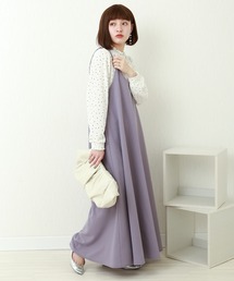 libelle more | カットジョーゼット　ジャンパースカート(ジャンパースカート)