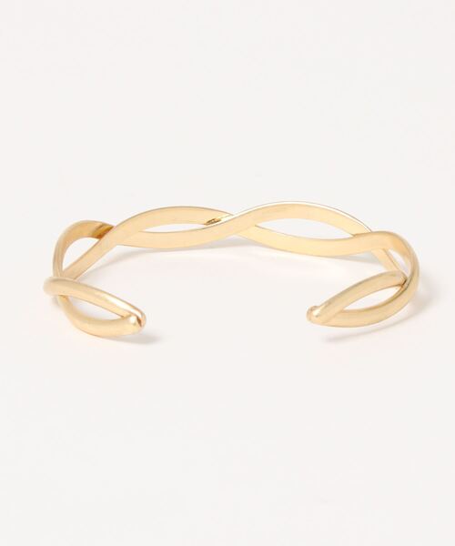 voov（ブーブ）の「ねじれデザインシンプル マット バングル（バングル/リストバンド・レディース・シルバー/ゴールド・フリー）」の3枚目の写真