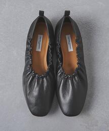 UNITED ARROWS | UWCMD スクエア ギャザー フラットシューズ†(バレエシューズ)