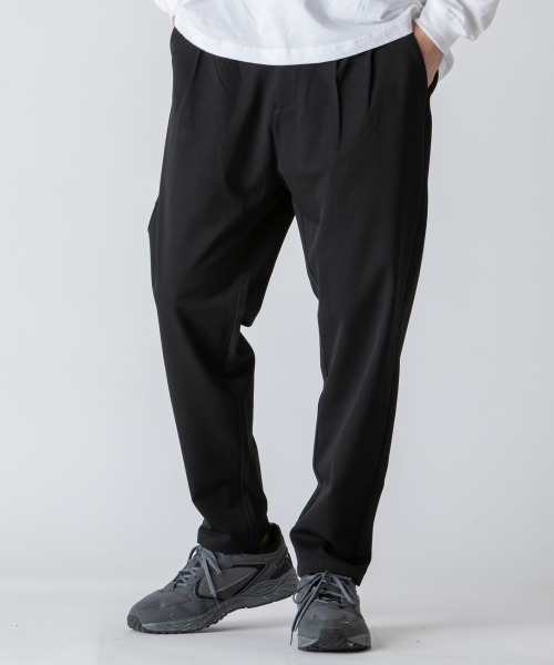 rehacer(レアセル)の「rehacer : Easy Slacks Pants / イージー スラックス パンツ(スラックス・メンズ・ブラック/グレー・LARGE/SMALL/MEDIUM)」の3枚目の写真