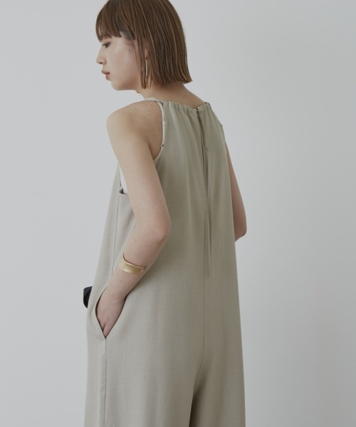 Aunt Marie's(アントマリーズ)の「リラックスサロペット【低身長向けSサイズ展開有】(サロペット/オーバーオール・レディース・ブラック/ベージュ・SMALL/FREE)」の10枚目の写真