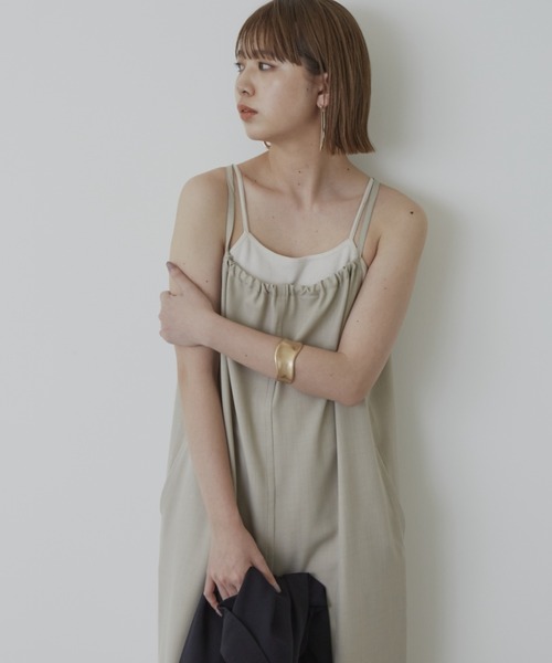 Aunt Marie's(アントマリーズ)の「リラックスサロペット【低身長向けSサイズ展開有】(サロペット/オーバーオール・レディース・ブラック/ベージュ・SMALL/FREE)」の11枚目の写真