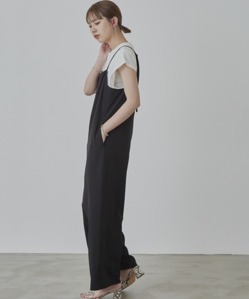 Aunt Marie's(アントマリーズ)の「リラックスサロペット【低身長向けSサイズ展開有】(サロペット/オーバーオール・レディース・ブラック/ベージュ・SMALL/FREE)」の18枚目の写真