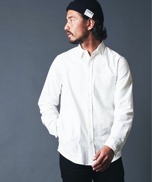 Magine(マージン)の「OXFORD SIDE PKT TRADITIONAL SHIRTS:コットン オックスフォード サイドポケット トラディショナル シャツ(シャツ/ブラウス・メンズ・ホワイト/ブラック/オリーブ・44/46/48)」の2枚目の写真