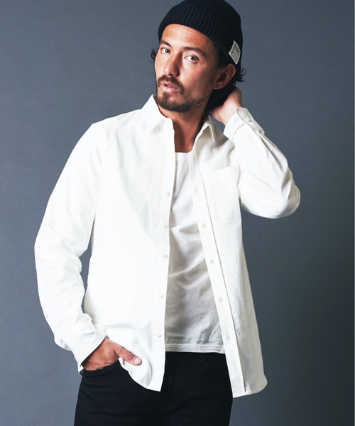 Magine(マージン)の「OXFORD SIDE PKT TRADITIONAL SHIRTS:コットン オックスフォード サイドポケット トラディショナル シャツ(シャツ/ブラウス・メンズ・ホワイト/ブラック/オリーブ・44/46/48)」の20枚目の写真