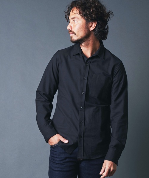 Magine(マージン)の「OXFORD SIDE PKT TRADITIONAL SHIRTS:コットン オックスフォード サイドポケット トラディショナル シャツ(シャツ/ブラウス・メンズ・ホワイト/ブラック/オリーブ・44/46/48)」の8枚目の写真