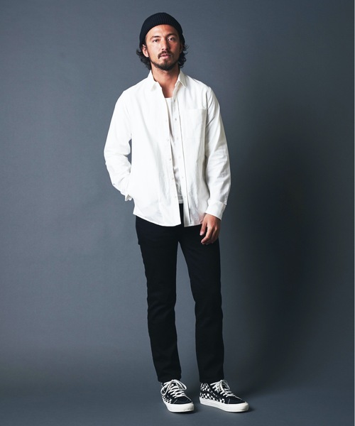 Magine(マージン)の「OXFORD SIDE PKT TRADITIONAL SHIRTS:コットン オックスフォード サイドポケット トラディショナル シャツ(シャツ/ブラウス・メンズ・ホワイト/ブラック/オリーブ・44/46/48)」の5枚目の写真