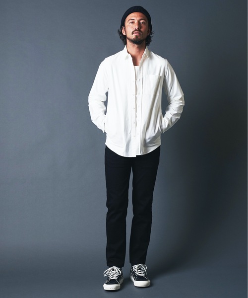 Magine(マージン)の「OXFORD SIDE PKT TRADITIONAL SHIRTS:コットン オックスフォード サイドポケット トラディショナル シャツ(シャツ/ブラウス・メンズ・ホワイト/ブラック/オリーブ・44/46/48)」の9枚目の写真