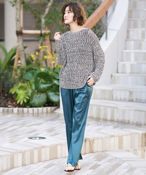 RIVE DROITE（リヴドロワ）の「DELIAルーズニット（ニット/セーター・レディース・オフホワイト/ブラック・FREE）」の8枚目の写真