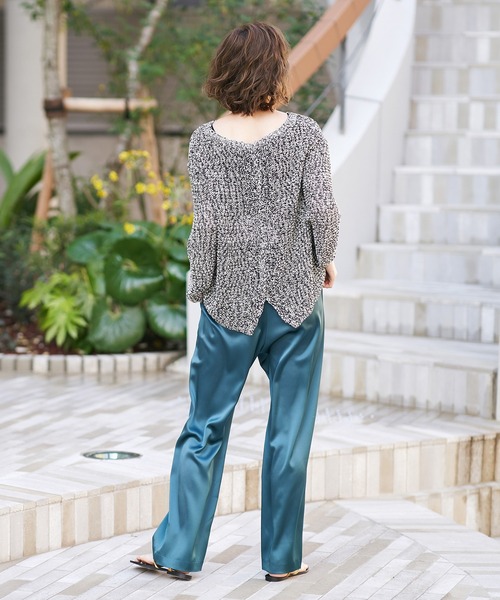 RIVE DROITE（リヴドロワ）の「DELIAルーズニット（ニット/セーター・レディース・オフホワイト/ブラック・FREE）」の10枚目の写真