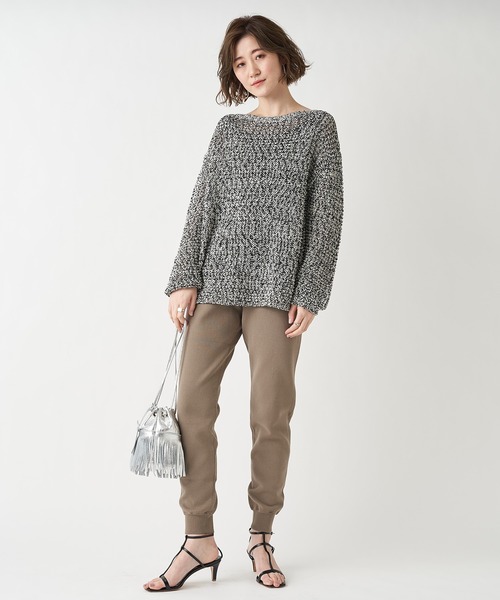 RIVE DROITE（リヴドロワ）の「DELIAルーズニット（ニット/セーター・レディース・オフホワイト/ブラック・FREE）」の14枚目の写真