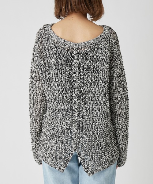 RIVE DROITE（リヴドロワ）の「DELIAルーズニット（ニット/セーター・レディース・オフホワイト/ブラック・FREE）」の18枚目の写真