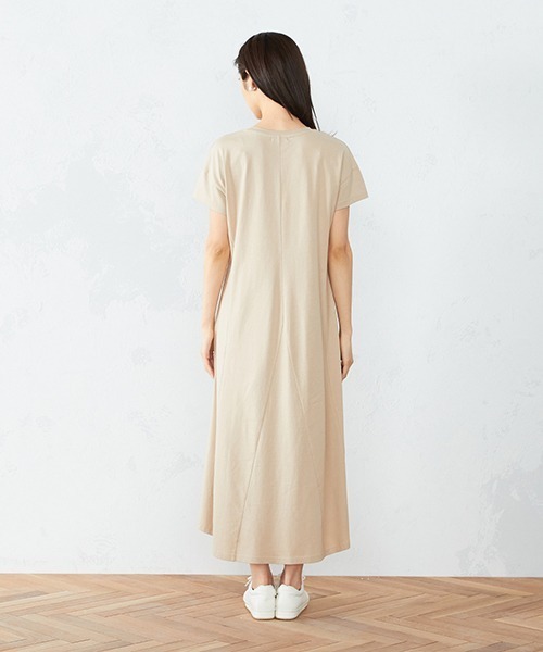 COMME CA ISM（コムサイズム）の「《コットン》 Ｔシャツワンピース（ワンピース・レディース・ブラック/カーキ/ベージュ/ローズ・MEDIUM/LARGE）」の5枚目の写真