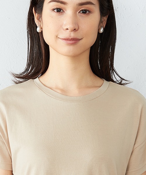 COMME CA ISM（コムサイズム）の「《コットン》 Ｔシャツワンピース（ワンピース・レディース・ブラック/カーキ/ベージュ/ローズ・MEDIUM/LARGE）」の6枚目の写真