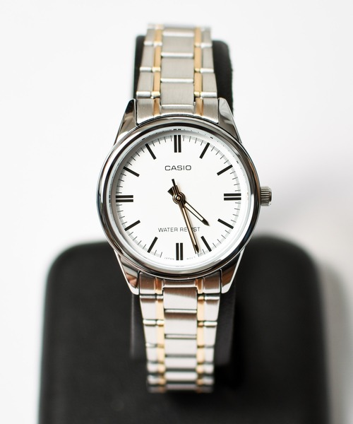 セール Casio カシオ クラシックメタルラウンド アナログ腕時計 ゴールド アナログ腕時計 Casio カシオ のファッション