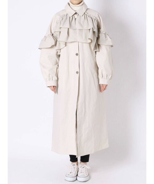 merryJenny トレンチコート☆ merry jenny ルーズレーストレンチコート （BGE） -ファッション通販