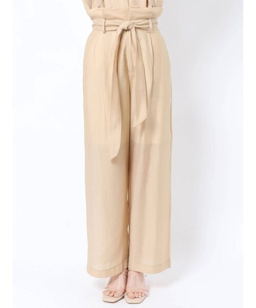 LAGUNAMOON（ラグナムーン）の「シアーワイドパンツ（その他パンツ・レディース・ブラック/ピンク/ベージュ・SMALL/MEDIUM）」の3枚目の写真