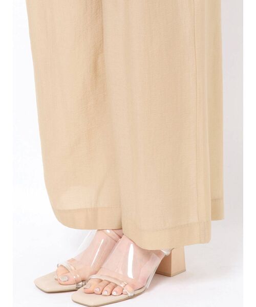 LAGUNAMOON（ラグナムーン）の「シアーワイドパンツ（その他パンツ・レディース・ブラック/ピンク/ベージュ・SMALL/MEDIUM）」の4枚目の写真