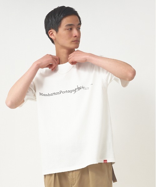 Manhattan Portage（マンハッタンポーテージ）の「【Manhattan Portage】バイアスバックプリントTシャツ SHORT SLEEVE PRINT T-SHIRT 21SS-MP-M402（Tシャツ/カットソー・メンズ・ホワイト/ブラック/ラベンダー・S/M/L）」の10枚目の写真