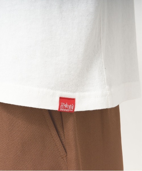 Manhattan Portage（マンハッタンポーテージ）の「【Manhattan Portage】バイアスバックプリントTシャツ SHORT SLEEVE PRINT T-SHIRT 21SS-MP-M402（Tシャツ/カットソー・メンズ・ホワイト/ブラック/ラベンダー・S/M/L）」の7枚目の写真