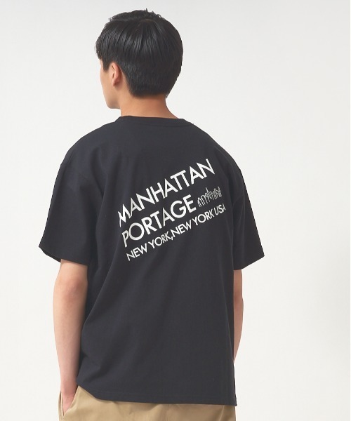 Manhattan Portage（マンハッタンポーテージ）の「【Manhattan Portage】バイアスバックプリントTシャツ SHORT SLEEVE PRINT T-SHIRT 21SS-MP-M402（Tシャツ/カットソー・メンズ・ホワイト/ブラック/ラベンダー・S/M/L）」の8枚目の写真
