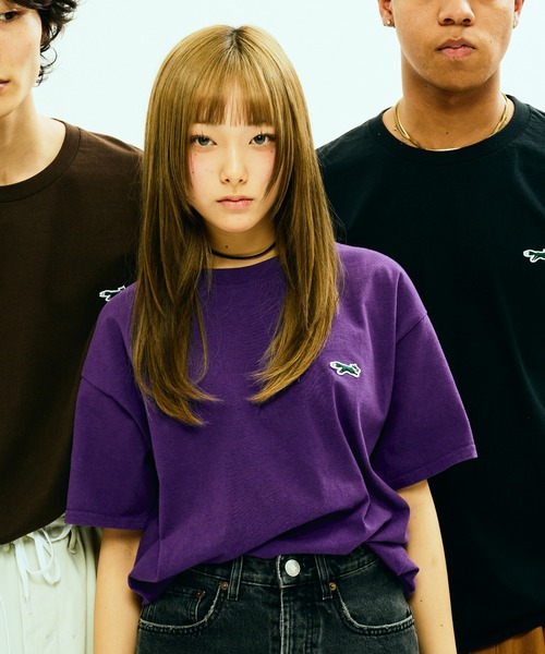 PENNEYS(ぺニーズ)の「PENNEY'S / ペニーズ THE FOX ONE-POINT BASIC CREW SS TEE フォックス ワンポイント 無地Tシャツ(Tシャツ/カットソー・メンズ・ネイビー/パープル/ダークブラウン/サンドベージュ/グリーン/ブラック/ホワイト/グレー/ブルー系/ピンク系・MEDIUM/LARGE/SMALL/X-LARGE)」の15枚目の写真