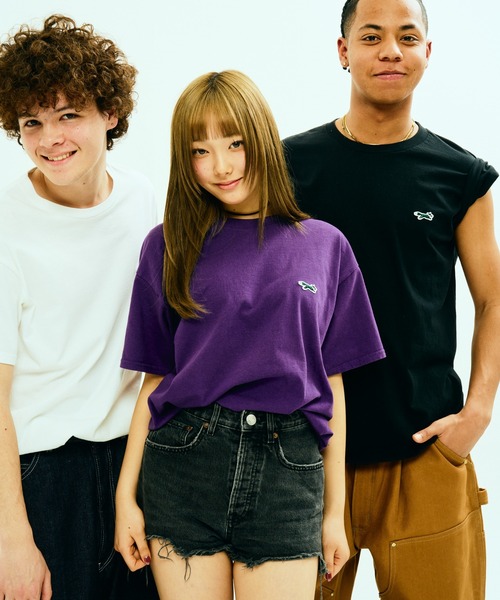 PENNEYS(ぺニーズ)の「PENNEY'S / ペニーズ THE FOX ONE-POINT BASIC CREW SS TEE フォックス ワンポイント 無地Tシャツ(Tシャツ/カットソー・メンズ・ネイビー/パープル/ダークブラウン/サンドベージュ/グリーン/ブラック/ホワイト/グレー/ブルー系/ピンク系・MEDIUM/LARGE/SMALL/X-LARGE)」の13枚目の写真