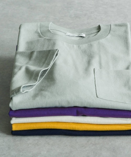 URBAN RESEARCH DOORS（アーバンリサーチドアーズ）の「USAヘビーウェイト半袖Tシャツ（Tシャツ/カットソー・メンズ・ホワイト系その他/パープル/ブルー系その他/ネイビー/イエロー・40/38）」の4枚目の写真