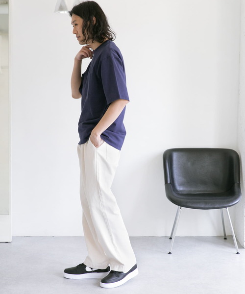 URBAN RESEARCH DOORS（アーバンリサーチドアーズ）の「USAヘビーウェイト半袖Tシャツ（Tシャツ/カットソー・メンズ・ホワイト系その他/パープル/ブルー系その他/ネイビー/イエロー・40/38）」の8枚目の写真