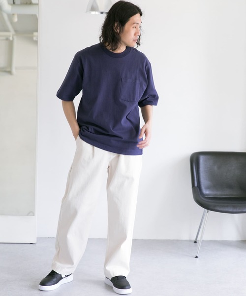 URBAN RESEARCH DOORS（アーバンリサーチドアーズ）の「USAヘビーウェイト半袖Tシャツ（Tシャツ/カットソー・メンズ・ホワイト系その他/パープル/ブルー系その他/ネイビー/イエロー・40/38）」の10枚目の写真