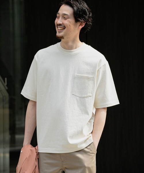 URBAN RESEARCH DOORS（アーバンリサーチドアーズ）の「USAヘビーウェイト半袖Tシャツ（Tシャツ/カットソー・メンズ・ホワイト系その他/パープル/ブルー系その他/ネイビー/イエロー・40/38）」の12枚目の写真