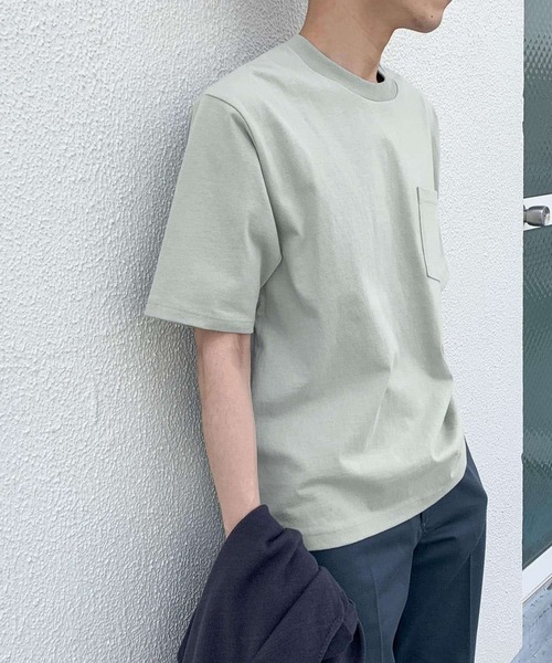 URBAN RESEARCH DOORS（アーバンリサーチドアーズ）の「USAヘビーウェイト半袖Tシャツ（Tシャツ/カットソー・メンズ・ホワイト系その他/パープル/ブルー系その他/ネイビー/イエロー・40/38）」の16枚目の写真