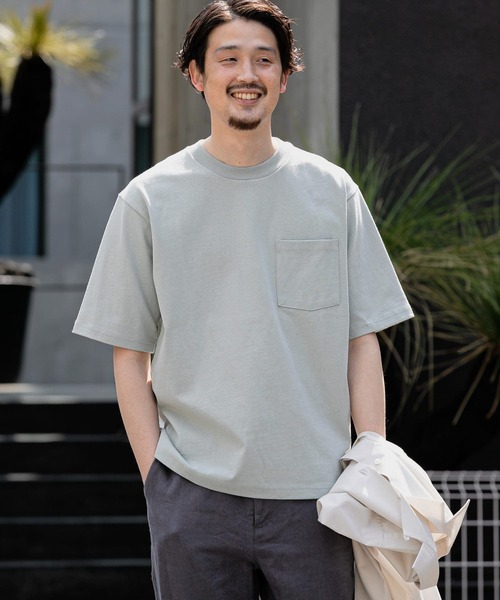 URBAN RESEARCH DOORS（アーバンリサーチドアーズ）の「USAヘビーウェイト半袖Tシャツ（Tシャツ/カットソー・メンズ・ホワイト系その他/パープル/ブルー系その他/ネイビー/イエロー・40/38）」の18枚目の写真