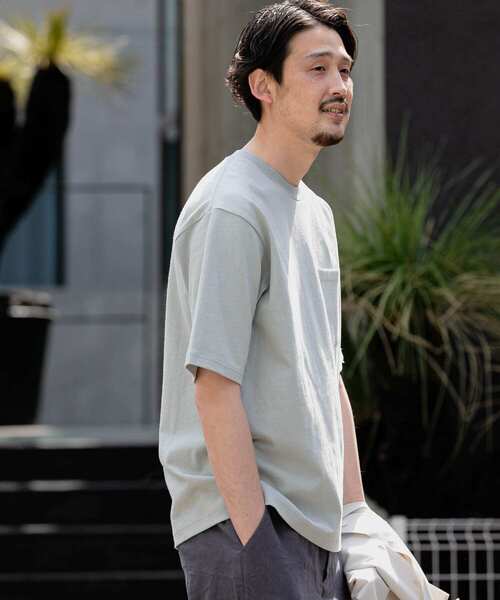 URBAN RESEARCH DOORS（アーバンリサーチドアーズ）の「USAヘビーウェイト半袖Tシャツ（Tシャツ/カットソー・メンズ・ホワイト系その他/パープル/ブルー系その他/ネイビー/イエロー・40/38）」の19枚目の写真