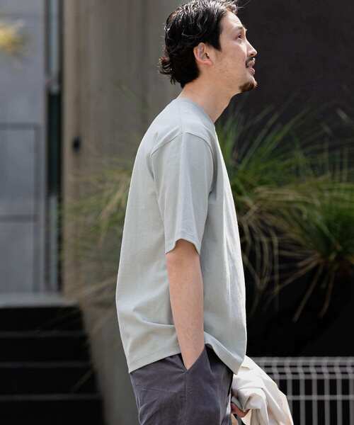 URBAN RESEARCH DOORS（アーバンリサーチドアーズ）の「USAヘビーウェイト半袖Tシャツ（Tシャツ/カットソー・メンズ・ホワイト系その他/パープル/ブルー系その他/ネイビー/イエロー・40/38）」の20枚目の写真