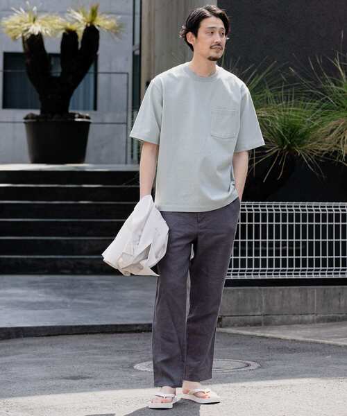 URBAN RESEARCH DOORS（アーバンリサーチドアーズ）の「USAヘビーウェイト半袖Tシャツ（Tシャツ/カットソー・メンズ・ホワイト系その他/パープル/ブルー系その他/ネイビー/イエロー・40/38）」の21枚目の写真