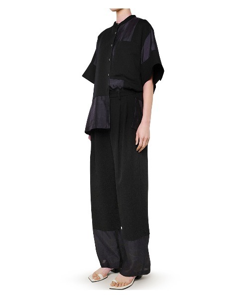 ルシェルブルー　Contrasting Fabric Pants LE CIEL BLEU（ルシェルブルー）の「Contrasting Fabric Pants
