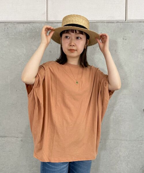 fredy repit（フレディレピ）の「タックドルマントップス（Tシャツ/カットソー・レディース・ブラック/ベージュ/オフホワイト・38）」の18枚目の写真