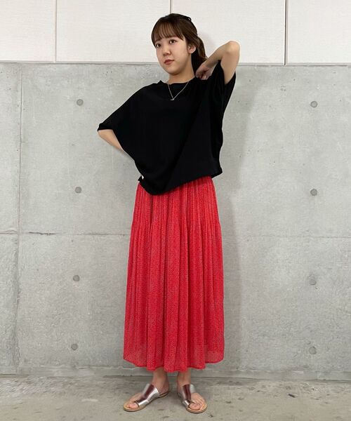 fredy repit（フレディレピ）の「タックドルマントップス（Tシャツ/カットソー・レディース・ブラック/ベージュ/オフホワイト・38）」の4枚目の写真