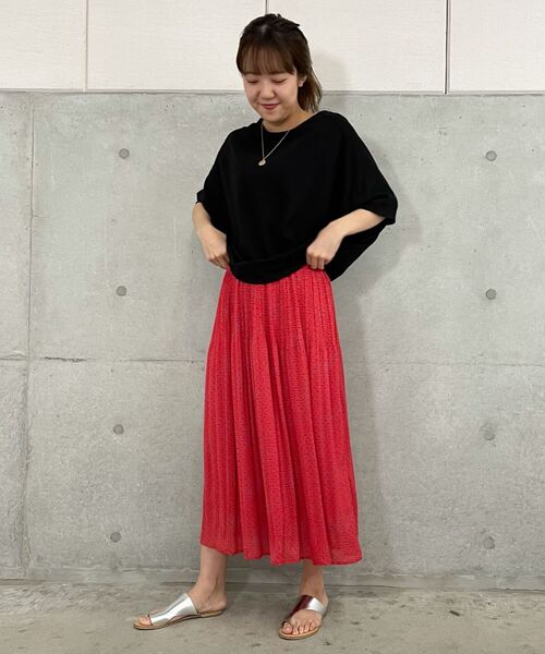 fredy repit（フレディレピ）の「タックドルマントップス（Tシャツ/カットソー・レディース・ブラック/ベージュ/オフホワイト・38）」の6枚目の写真
