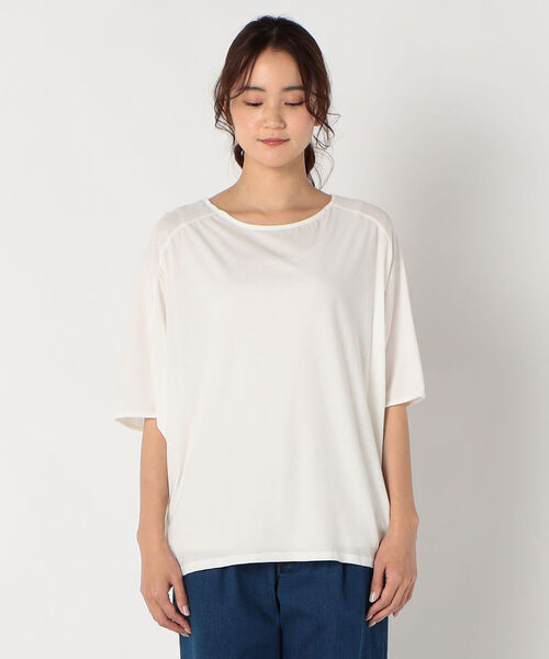 fredy repit（フレディレピ）の「タックドルマントップス（Tシャツ/カットソー・レディース・ブラック/ベージュ/オフホワイト・38）」の15枚目の写真