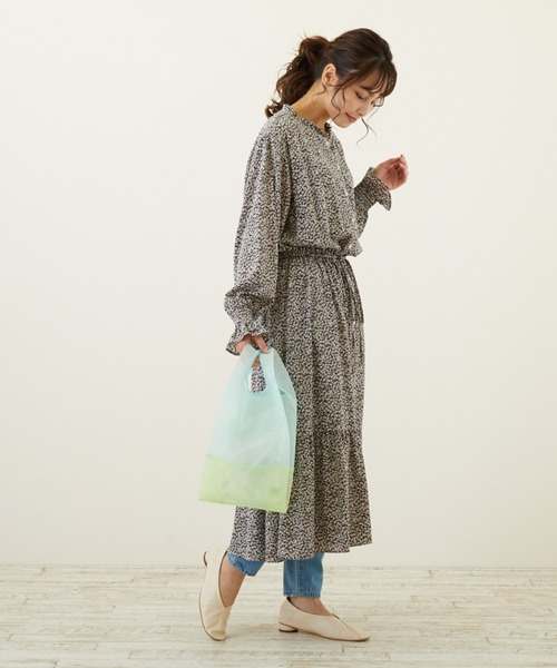 ROOTOTE（ルートート）の「ルートート/ 【直営店限定】 ミニエコバッグ オーガンジー ルーショッパー EU.RS.MID.SKE-A（エコバッグ/サブバッグ・レディース・ブラック系その他/ベージュ系その他5/グリーン系その他4/ブルー系その他3/ブルー系その他6/ピンク系その他2・FREE）」の15枚目の写真