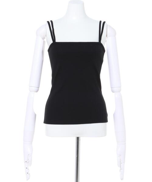 MLI'A(エムリア)の「テレコベアトップ(キャミソール・レディース・アイボリー/ブラウン/ブラック/ライトグリーン・M)」の5枚目の写真