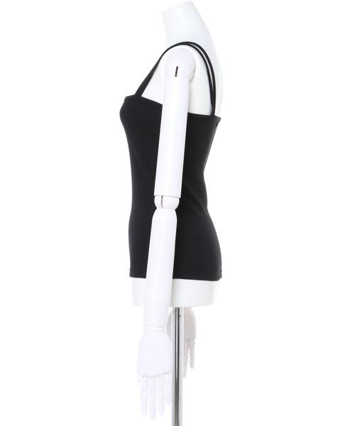 MLI'A(エムリア)の「テレコベアトップ(キャミソール・レディース・アイボリー/ブラウン/ブラック/ライトグリーン・M)」の6枚目の写真