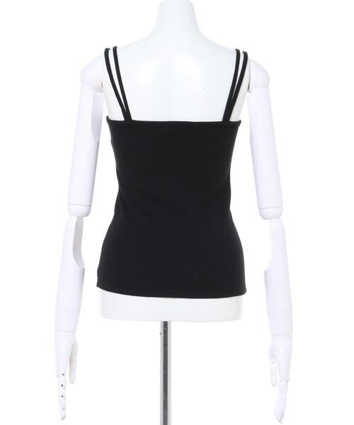 MLI'A(エムリア)の「テレコベアトップ(キャミソール・レディース・アイボリー/ブラウン/ブラック/ライトグリーン・M)」の7枚目の写真