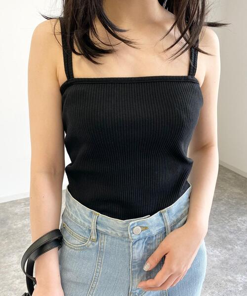 MLI'A(エムリア)の「テレコベアトップ(キャミソール・レディース・アイボリー/ブラウン/ブラック/ライトグリーン・M)」の10枚目の写真