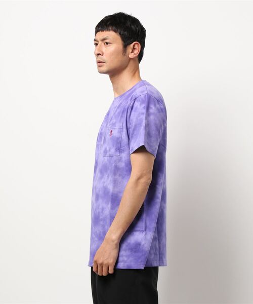 Gramicci（グラミチ）の「GRAMICCI/グラミチ 　 TIE DYE ONE POINT TEE（Tシャツ/カットソー・メンズ・ベージュ/パープル/オリーブ・MEDIUM/LARGE/X-LARGE）」の17枚目の写真