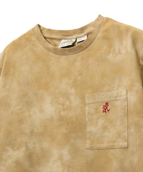 Gramicci（グラミチ）の「GRAMICCI/グラミチ 　 TIE DYE ONE POINT TEE（Tシャツ/カットソー・メンズ・ベージュ/パープル/オリーブ・MEDIUM/LARGE/X-LARGE）」の15枚目の写真