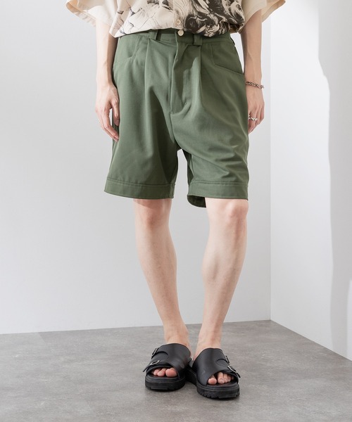 Adoon plain（アドーンプレーン）の「【Adoon plain】ベーシックショートパンツ（その他パンツ・メンズ・オフホワイト/カーキ/ブラック・MEDIUM/LARGE/SMALL）」の3枚目の写真